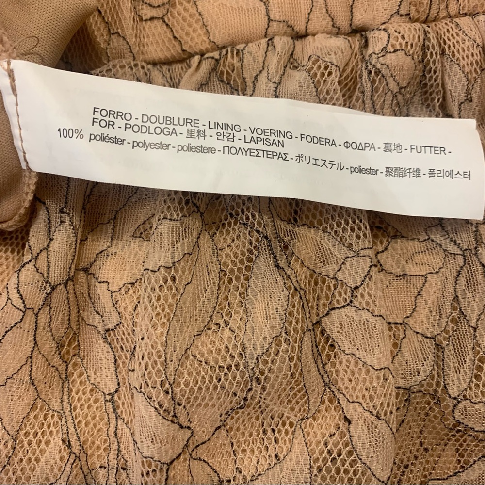 Zara Trafaluc Women S Romantic Petal Pink Lace‎ Whimsical Fairy Tiered Skirt. - Picture 7 of 8